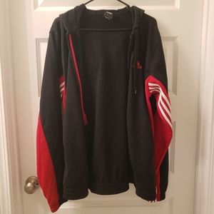 Black Adidas Zip up Hoodie